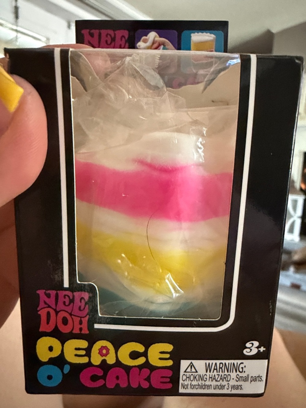 NEE DOH Peace O'Cake Colorful Layered Squishy